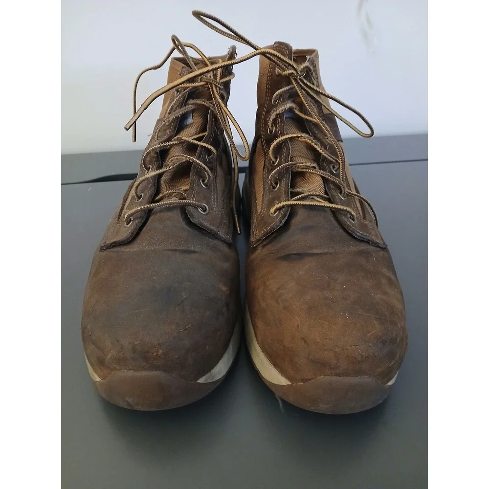 Carhartt Force Mens 13 Brown Leather Composite Toe Work Safety Boots